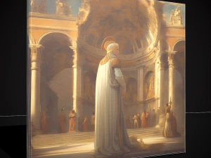 Medieval Painting One 3D Model