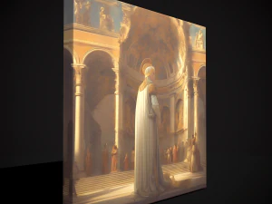 Medieval Painting One 3D Model