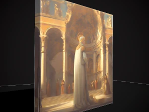 Medieval Painting One 3D Model