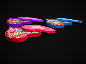 Multicolored Valentines Day Box 3D Model