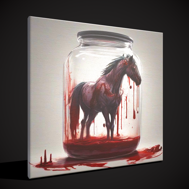 Horse In A Jar 3D-Modell .c4d .max .obj .3ds .fbx .stl .blend 