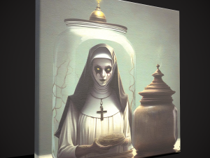 Nun In A Jar Painting - 3D Model