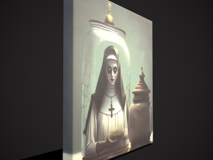 Nun In A Jar Painting - 3Dモデル