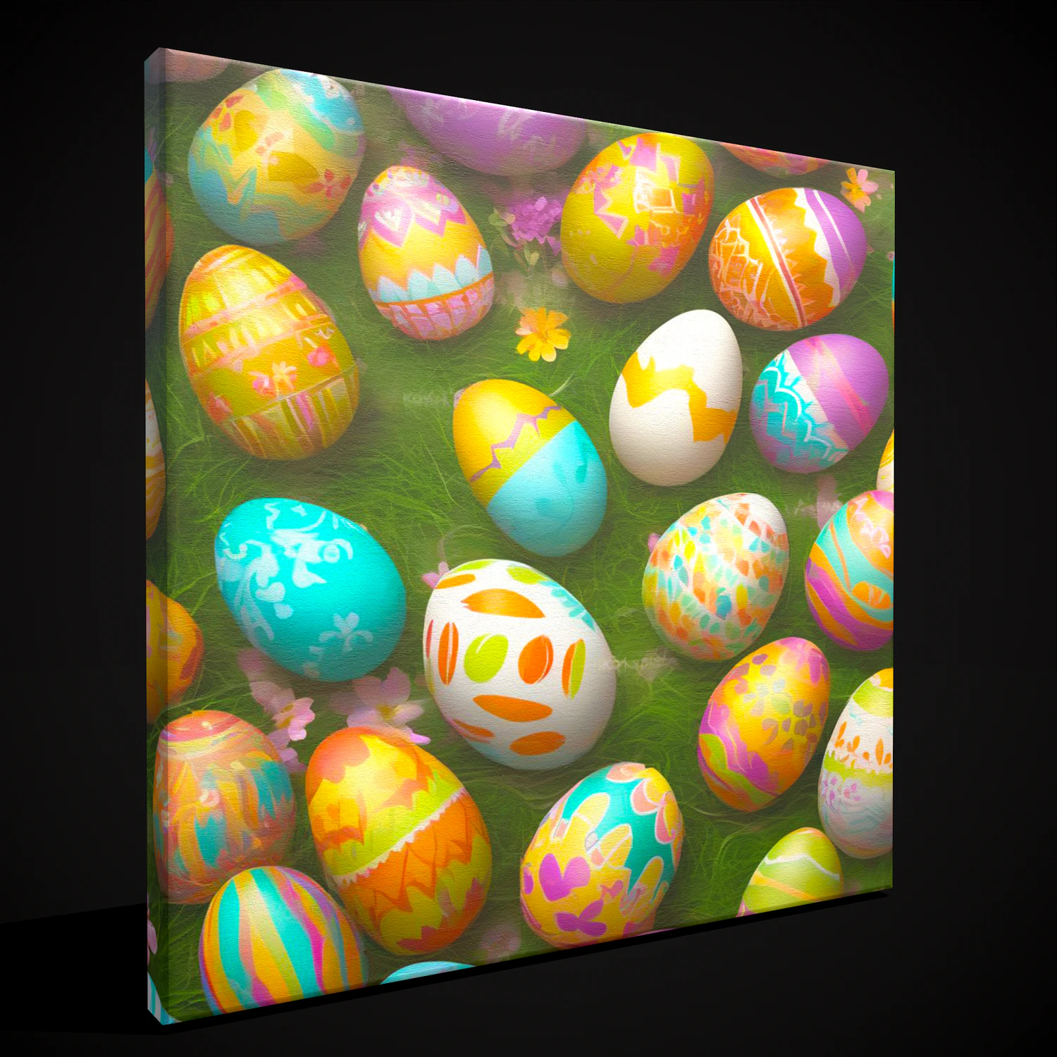 Easter Painting Eight 3D Model .c4d .max .obj .3ds .fbx .stl .blend 