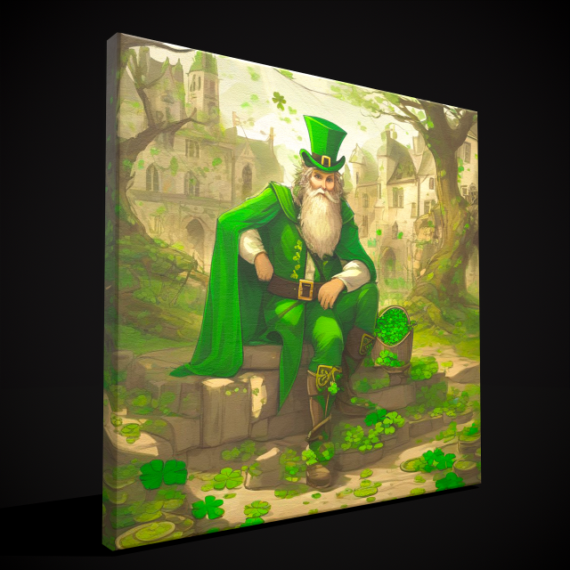 St Pattys Painting Three 3D Model .c4d .max .obj .3ds .fbx .stl .blend 