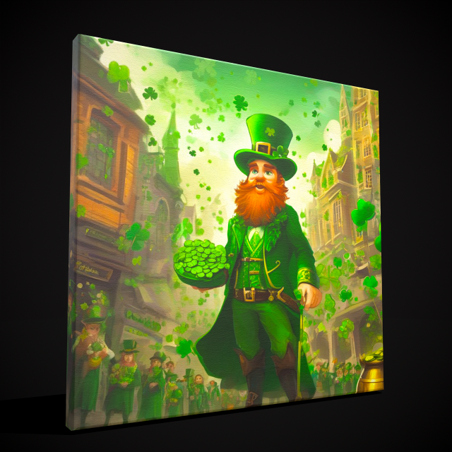 St Pattys Painting One Model 3D .c4d .max .obj .3ds .fbx .stl .blend 