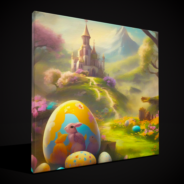 Easter Painting Five 3D 模型 .c4d .max .obj .3ds .fbx .stl .blend