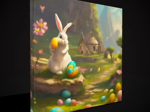 Peinture de Pâques quatre Modèle 3D