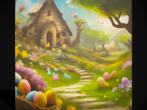 Easter Painting Two 3D Model