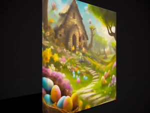 Easter Painting Two 3D Model
