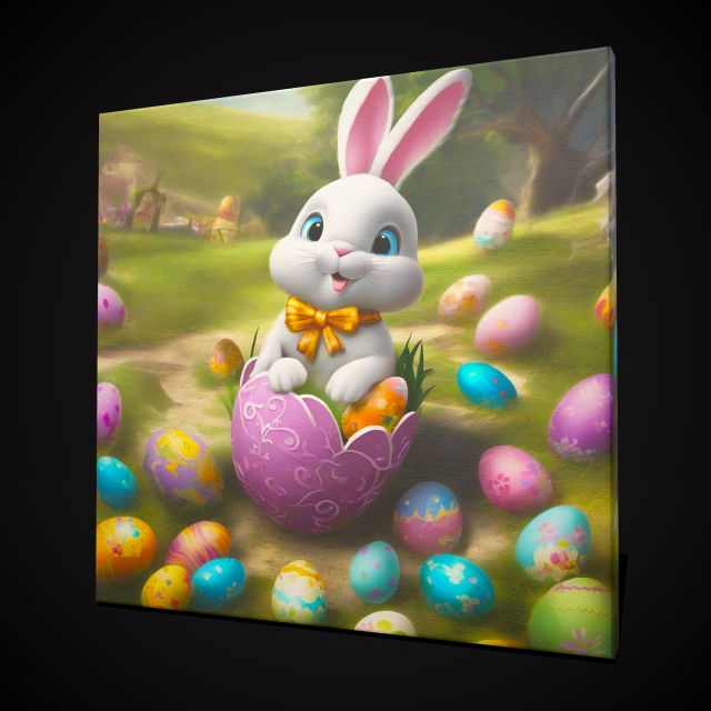 Easter Painting One Model 3D .c4d .max .obj .3ds .fbx .stl .blend 