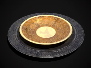 Placas extravagantes medievais - s- Os arquivos incluem FBX e OBJ Inclui textura PBR em 4096 x 4096 - Modelo 3D
