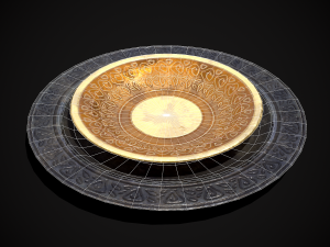 Medieval Fancy Plates - s- Files Include FBX and OBJ Includes PBR Texture in 4096 x 4096 - 3D Model