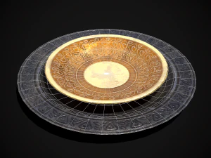 Medieval Fancy Plates - s- Files Include FBX and OBJ Includes PBR Texture in 4096 x 4096 - 3D Model