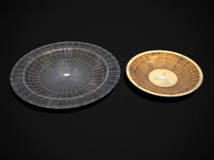 Medieval Fancy Plates - s- Files Include FBX and OBJ Includes PBR Texture in 4096 x 4096 - 3D Model