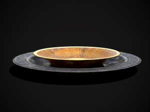 Medieval Fancy Plates - s- Files Include FBX and OBJ Includes PBR Texture in 4096 x 4096 - 3D Model