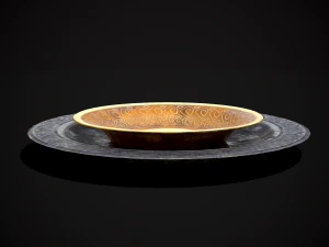Medieval Fancy Plates - s- Files Include FBX and OBJ Includes PBR Texture in 4096 x 4096 - 3D Model
