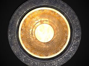 Medieval Fancy Plates - s- Files Include FBX and OBJ Includes PBR Texture in 4096 x 4096 - 3D Model