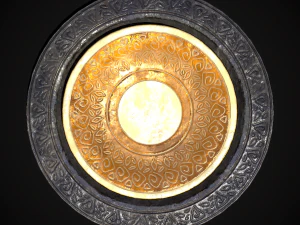 Medieval Fancy Plates - s- Files Include FBX and OBJ Includes PBR Texture in 4096 x 4096 - 3D Model