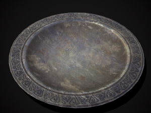 Medieval Fancy Plates - s- Files Include FBX and OBJ Includes PBR Texture in 4096 x 4096 - 3D Model