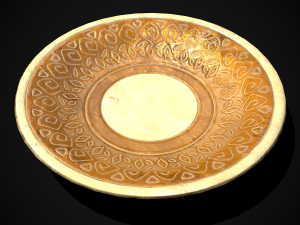 Medieval Fancy Plates - s- Files Include FBX and OBJ Includes PBR Texture in 4096 x 4096 - 3D Model