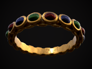 Gold Jeweled Bracelet 3Dモデル