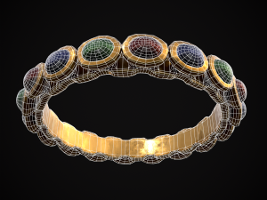 Gold Jeweled Bracelet 3Dモデル