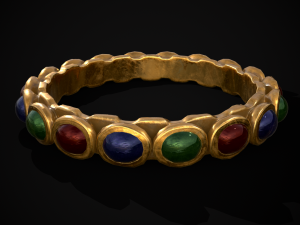 Gold Jeweled Bracelet 3Dモデル
