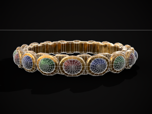 Gold Jeweled Bracelet 3Dモデル