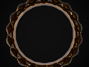 Gold Jeweled Bracelet 3D Model