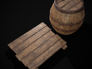 Gorda Wine Barrel 3D मॉडल