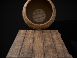 Gorda Wine Barrel 3D Model