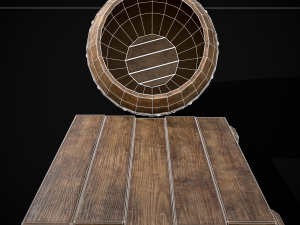 Gorda Wine Barrel 3D Model