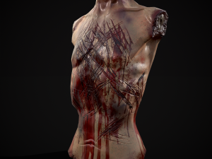 Severed Male Torso 3D मॉडल