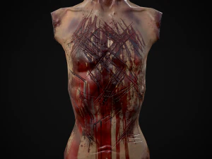 Severed Male Torso 3D Model