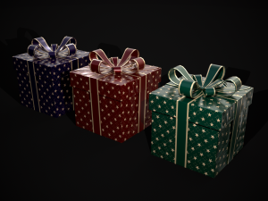 Holiday Gift Box Modello 3D