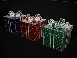 Holiday Gift Box 3D Model