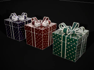 Holiday Gift Box 3D Model