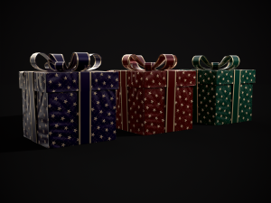 Holiday Gift Box 3D Model