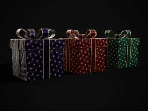 Holiday Gift Box 3D Model