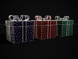 Holiday Gift Box 3D Model