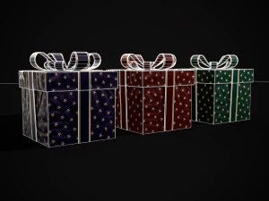 Holiday Gift Box 3D Model
