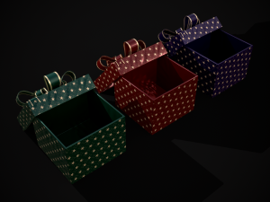 Holiday Gift Box 3D Model