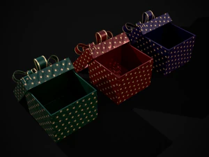 Holiday Gift Box 3D Model