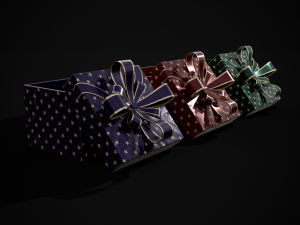 Holiday Gift Box 3D Model