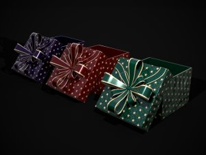 Holiday Gift Box 3D Model