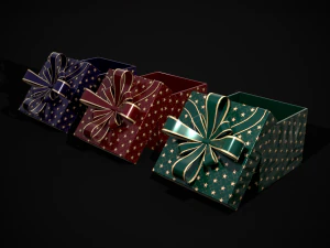 Holiday Gift Box 3D Model