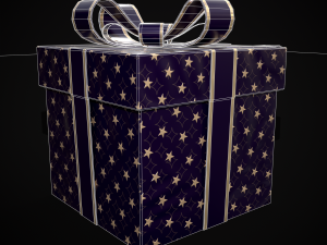 Holiday Gift Box 3D Model