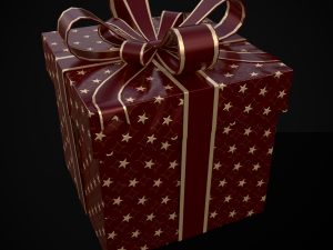 Holiday Gift Box 3D Model
