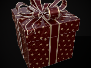 Holiday Gift Box 3D Model